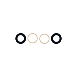 iPhone 17 Air Kameralinseglas Sort OEM