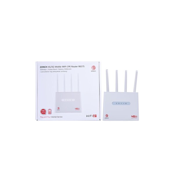 ZONCH R6575 WiFi WiFi Router med lys Hvid
