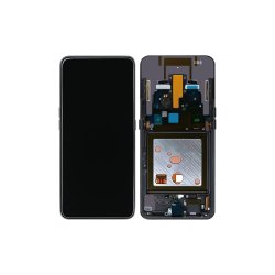Samsung Galaxy A80 A805F Sk�rm med ramme Phantom Black Display og Digitizer Service Pack