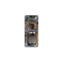 Samsung Z Flip4 (5G) F721B Sk�rm med ramme Bl� Display og Digitizer Service Pack