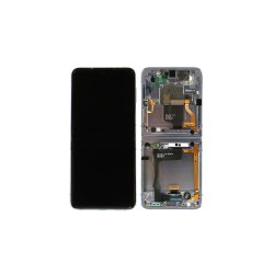Samsung Z Flip4 (5G) F721B Sk�rm med ramme Bl� Display og Digitizer Service Pack