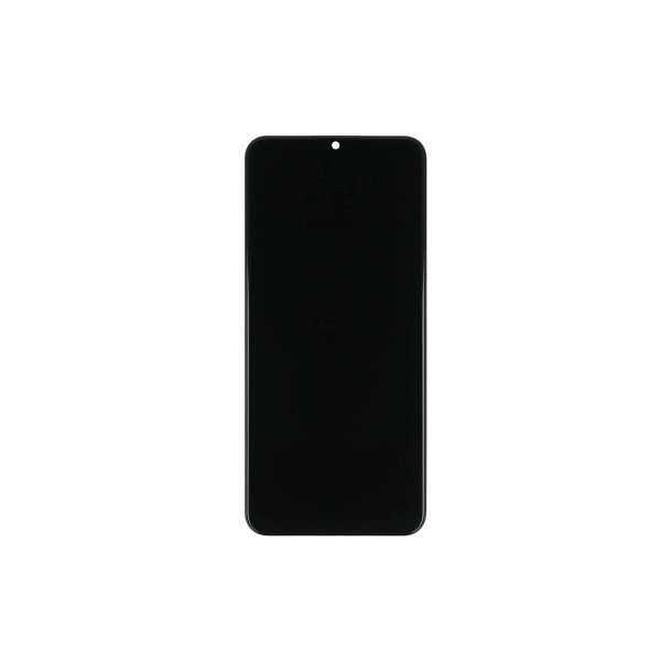 Samsung Galaxy A02s A025F Sk�rm med ramme Sort Non EU Display og Digitizer Service Pack