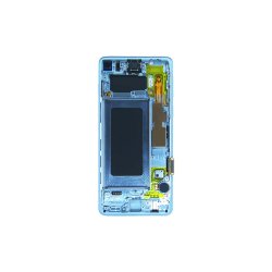 Samsung Galaxy S10 G973F Sk�rm med ramme Hvid Display og Digitizer Service Pack