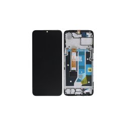 Oppo A78 CPH2483 Sk�rm med ramme Sort 5G Display og Digitizer