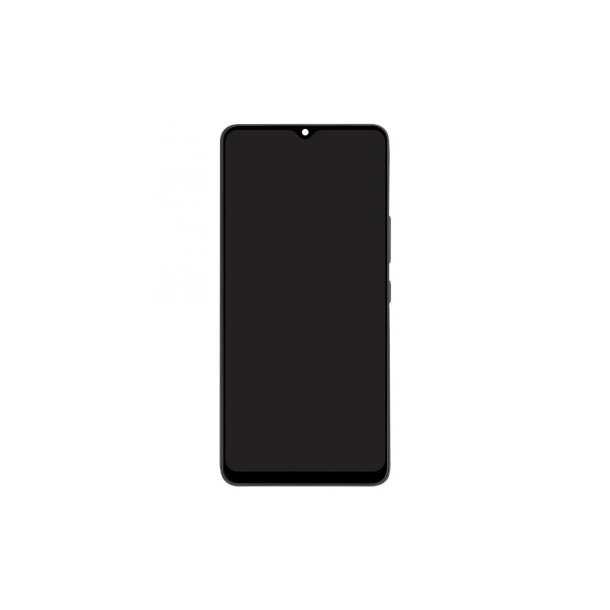 Samsung Galaxy A22 A225F Sk�rm OLED med ramme Sort Display og Digitizer Soft-OLED