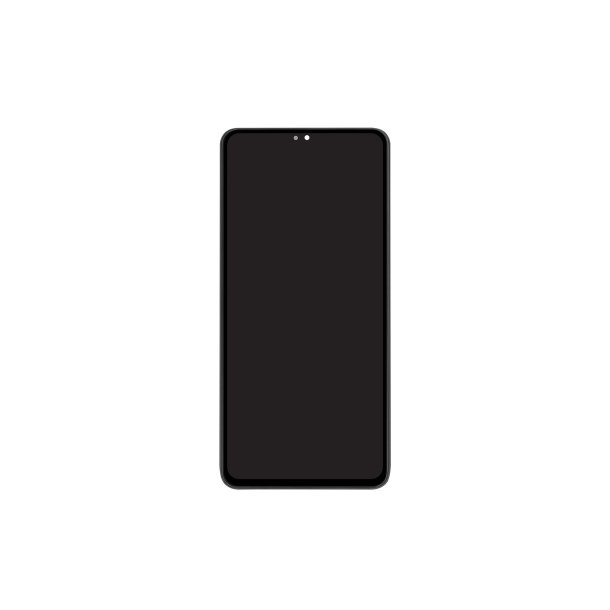 Sk�rm til Samsung Galaxy A53 5G A536B Soft-OLED med Ramme Sort