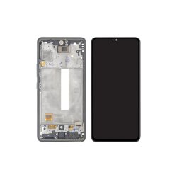 Sk�rm til Samsung Galaxy A53 5G A536B Soft-OLED med Ramme Sort
