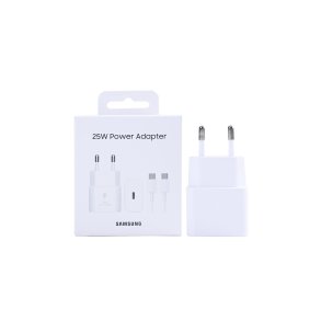 Samsung 25W oplader med USB-C kabel Hvid Original Retail Box EP-T2510XWEGEU