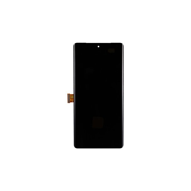 Sk�rm til Google Pixel 7 Pro Soft-OLED med Ramme Sort