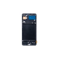 Samsung Galaxy A71 A715F Sk�rm OLED med ramme Sort Display og Digitizer Soft-OLED