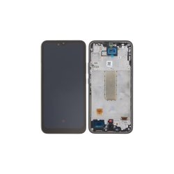 Samsung Galaxy A34 A346B Sk�rm OLED med ramme Graphite Display og Digitizer Soft-OLED
