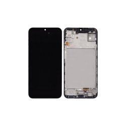 Samsung Galaxy A15 5G A156B / Samsung Galaxy A15 A155F Sk�rm OLED med ramme Sort 5G Display og Digitizer Soft-OLED