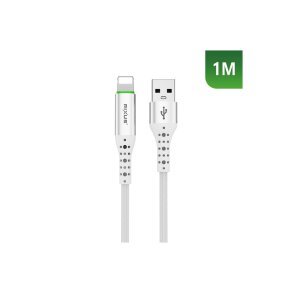 Rixus USB-A til Lightning kabel auto disconnect Hvid RXUC21AL