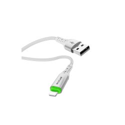 Rixus USB-A til Lightning kabel auto disconnect Hvid RXUC21AL