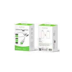 Rixus USB-A til Lightning kabel auto disconnect Hvid RXUC21AL