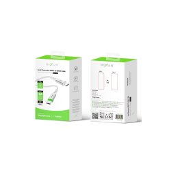 Rixus USB-C til USB-C kabel auto disconnect Hvid RXUC21C