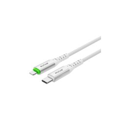 Rixus USB-C til Lightning kabel auto disconnect Hvid RXUC21L