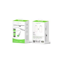 Rixus USB-C til Lightning kabel auto disconnect Hvid RXUC21L