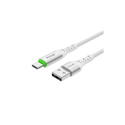 Rixus USB-A til USB-C kabel auto disconnect Hvid RXUC21AC