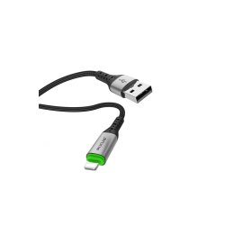 Rixus USB-A til Lightning kabel auto disconnect Sort RXUC22AL