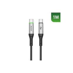 Rixus USB-C til USB-C kabel auto disconnect Sort RXUC22C