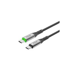 Rixus USB-C til USB-C kabel auto disconnect Sort RXUC22C