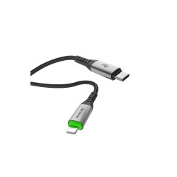 USB-C til Lightning Ladekabel Auto Disconnect Sort Rixus RXUC22L