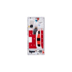 Huawei Honor 70 Sk�rm med ramme S�lv Display og Digitizer
