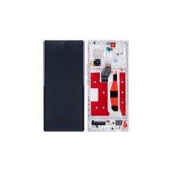 Huawei Honor 70 Sk�rm med ramme S�lv Display og Digitizer