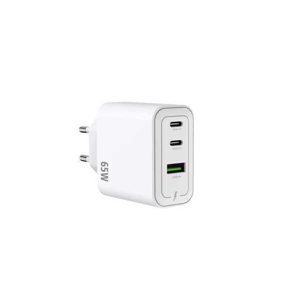 Rixus 65W oplader Hvid RXHC67