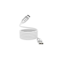 Rixus USB-A til USB-C kabel magnetisk opladning 15W 1m Hvid RXUC59AC
