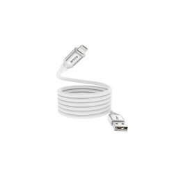 Rixus USB-A til Lightning kabel magnetisk opladning 10W 1m Hvid RXUC59AL