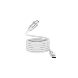 Rixus USB-C til Lightning kabel magnetisk opladning 30W 1m Hvid RXUC59L