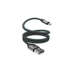 Rixus USB-A til USB-C kabel magnetisk opladning 15W 1m Sort RXUC61AC