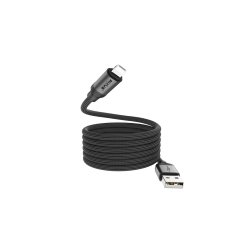 Rixus USB-A til Lightning kabel magnetisk opladning 10W 1m Sort RXUC61AL