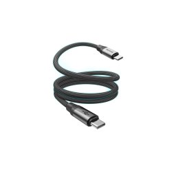 USB-C til USB-C Ladekabel Magnetisk 1m 60W Sort Rixus RXUC61C