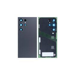 Bagcover til Samsung Galaxy S24 Ultra S928B med Kameralinse Titanium Black OEM