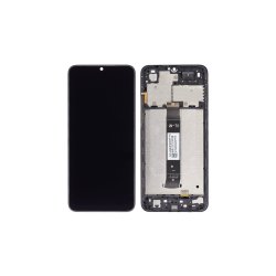 Xiaomi Redmi A1 / Xiaomi Redmi A1 Plus Sk�rm med ramme Sort Display og Digitizer