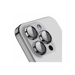 Rixus Kamerabeskyttelse til iPhone 15 / iPhone 15 Plus Glas Metal Shield Gul