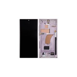 Samsung Galaxy S23 Ultra S918B Sk�rm med ramme Lavender Display og Digitizer Pre-Assembled