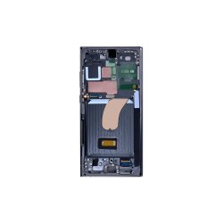 Samsung Galaxy S23 Ultra S918B Sk�rm med ramme Gr�n Display og Digitizer Pre-Assembled