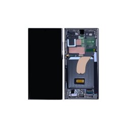 Samsung Galaxy S23 Ultra S918B Sk�rm med ramme Gr�n Display og Digitizer Pre-Assembled