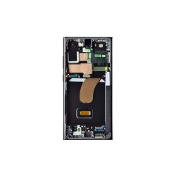 Samsung Galaxy S23 Ultra S918B Sk�rm med ramme Sort Display og Digitizer Pre-Assembled
