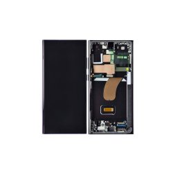 Samsung Galaxy S23 Ultra S918B Sk�rm med ramme Sort Display og Digitizer Pre-Assembled