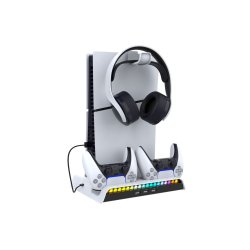 Sony Playstation 5 Slim kompatibel Multifunctional Charging Dock Set (PG-P5S006) Black And White OEM
