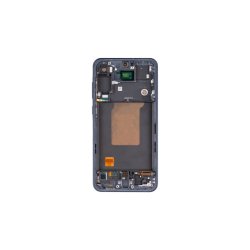 Samsung Galaxy A55 5G A556B Sk�rm OLED med ramme Navy Display og Digitizer Soft-OLED