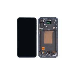 Samsung Galaxy A55 5G A556B Sk�rm OLED med ramme Navy Display og Digitizer Soft-OLED