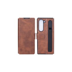 Samsung Z Fold6 F956B Wallet case Brun