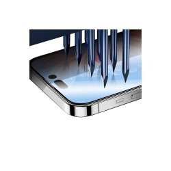 iPhone 16 Pro Max h�rdet glas Curved Edge Clear HD Full Curved Edge 10-pack R�d