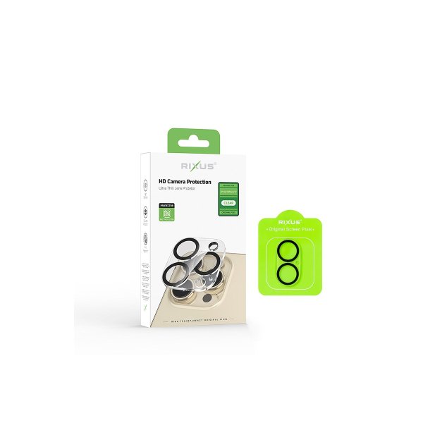 iPhone 16 / iPhone 16 Plus Kamerabeskyttelse glas Clear HD R�d